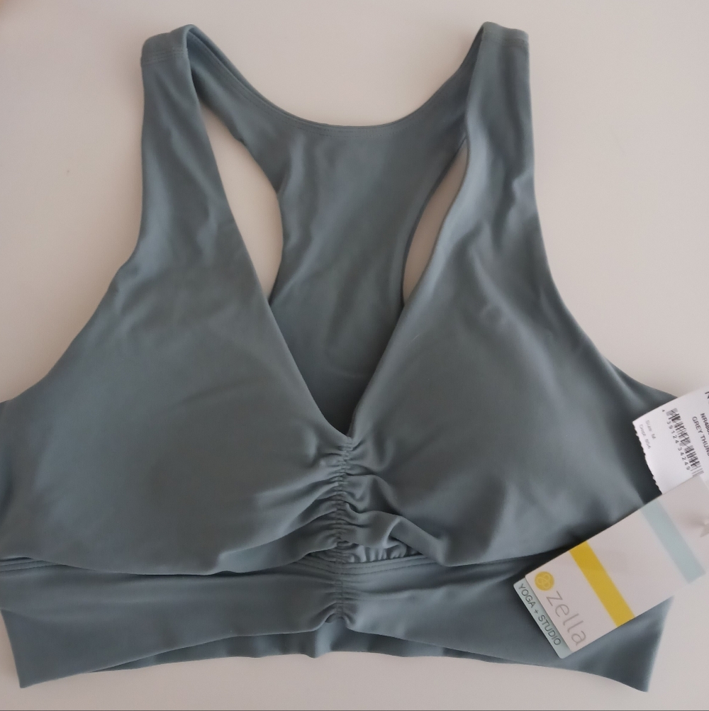 Zella Grey Thunder Legging and Sports Bra Set - Picture 2 of 11